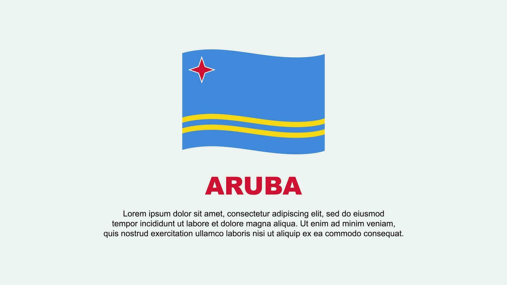 aruba bandera resumen antecedentes diseño modelo. aruba independencia día bandera social medios de comunicación vector ilustración. aruba antecedentes