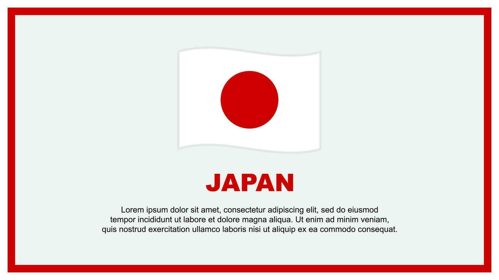 Japón bandera resumen antecedentes diseño modelo. Japón independencia día bandera social medios de comunicación vector ilustración. Japón bandera