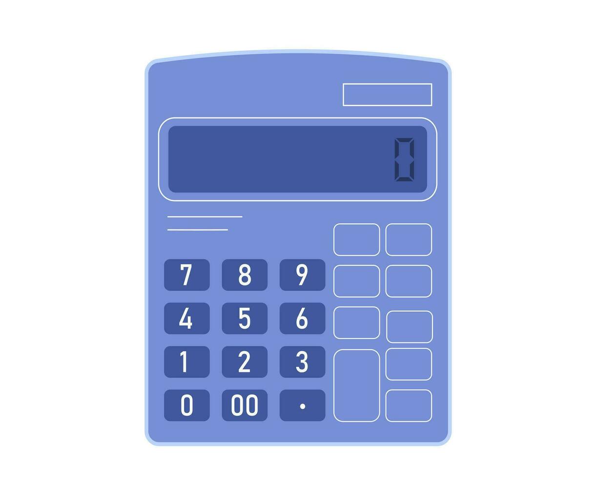 sencillo calculadora vector diseño aislado en blanco antecedentes. diseño elemento