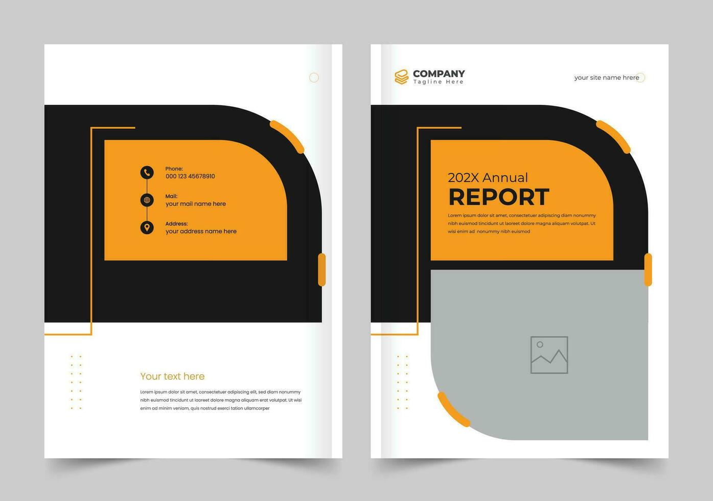 Annual report cover design, Cover Design for Brochure, Annual Report vector