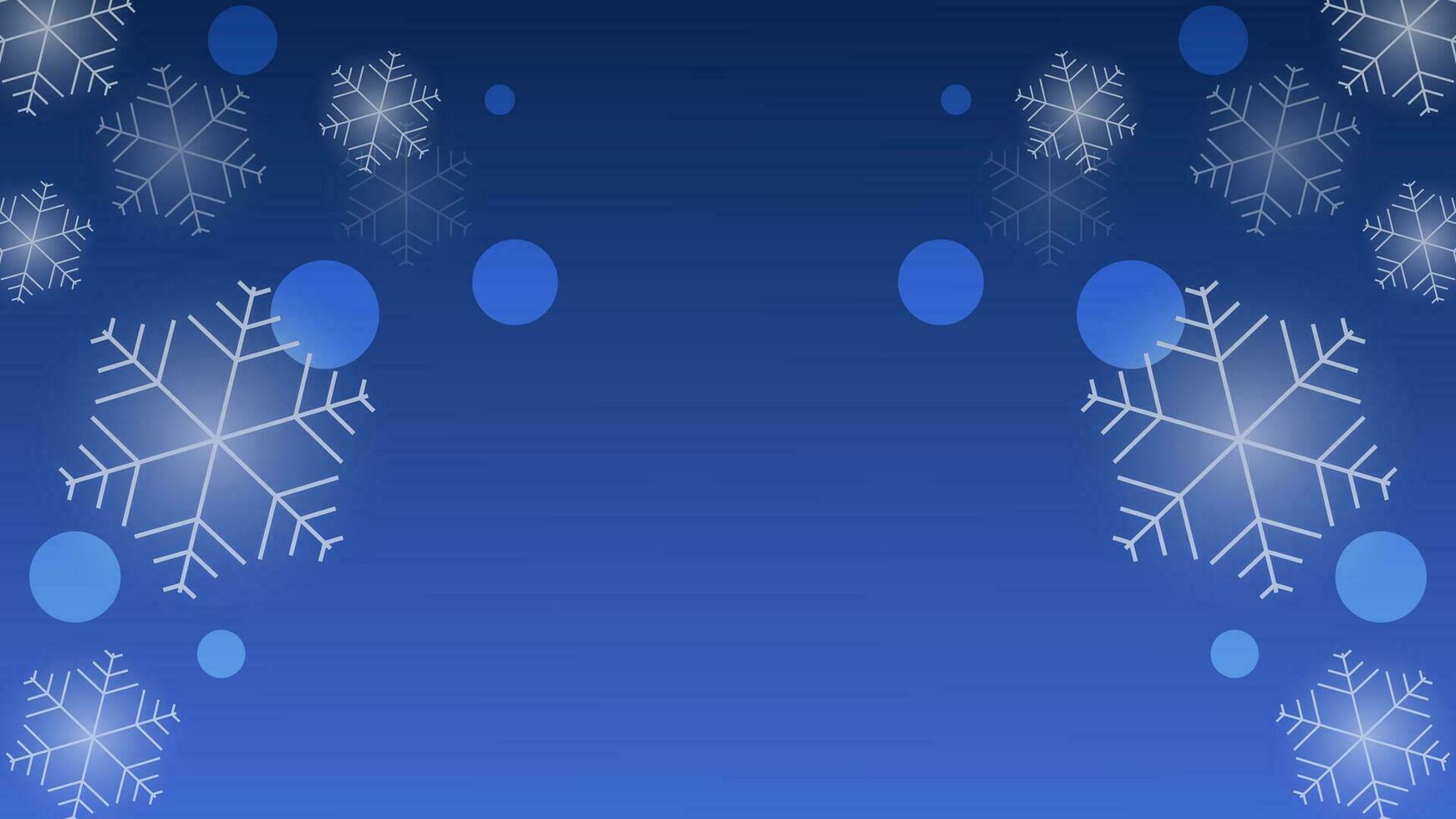 Winter background template with snowflake particles suitable for banner, poster, advertisement, brochure. Vector illustration