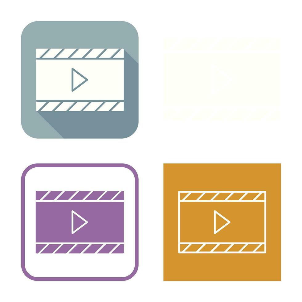 Unique Video and Animation Vector Icon