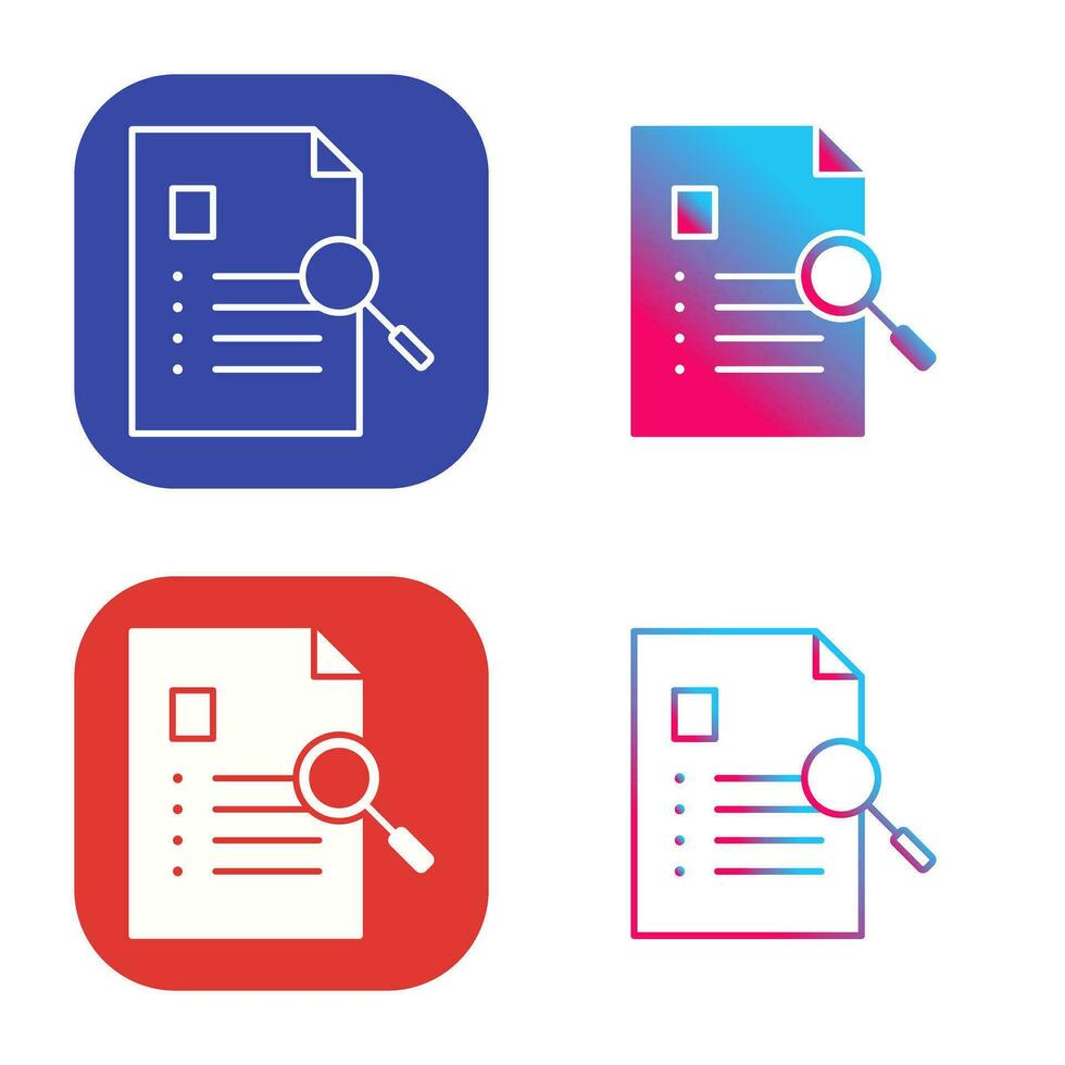 Unique Case Study Vector Icon