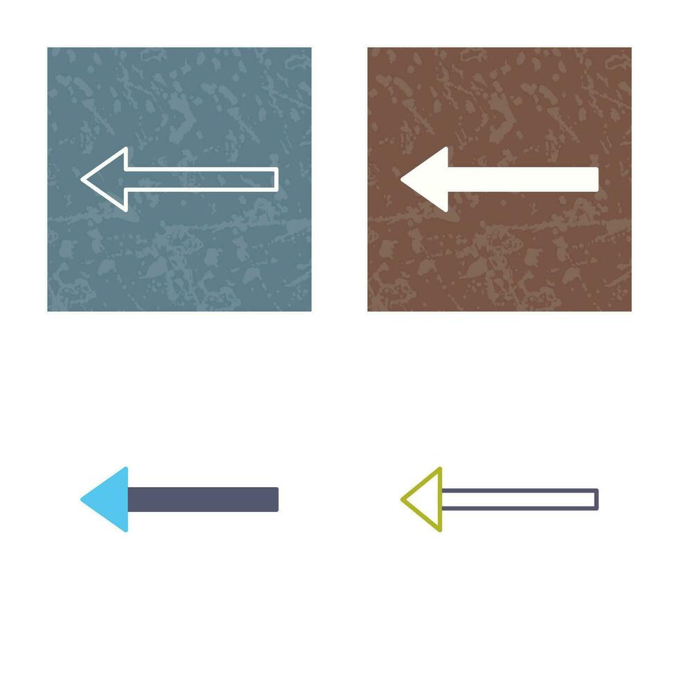 Unique Left Arrow Vector Icon