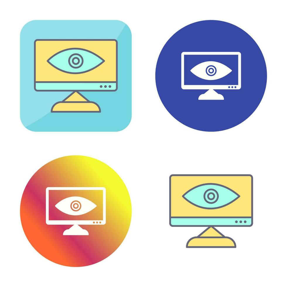 Unique Web Visibility Vector Icon