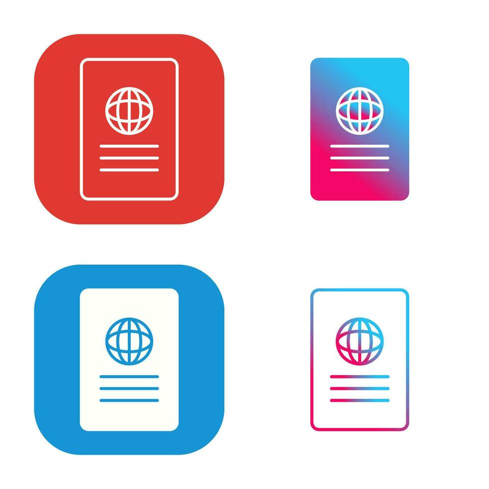 Unique Global Report Vector Icon