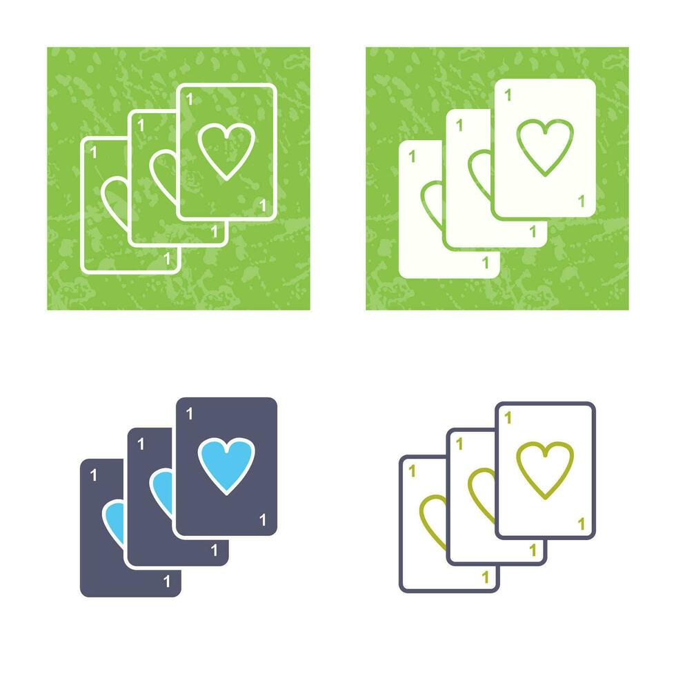 Unique Deck of Cards Vector Icon