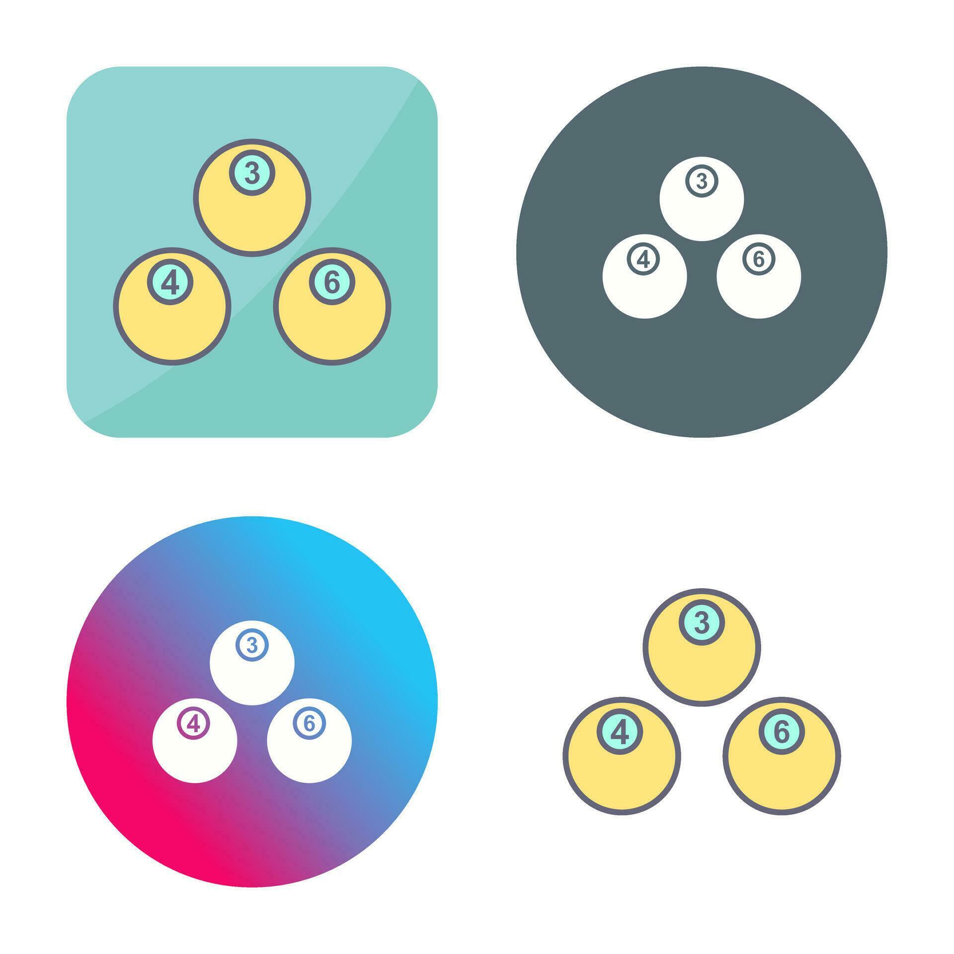 Unique Snooker Balls Vector Icon 33089322 Vector Art at Vecteezy