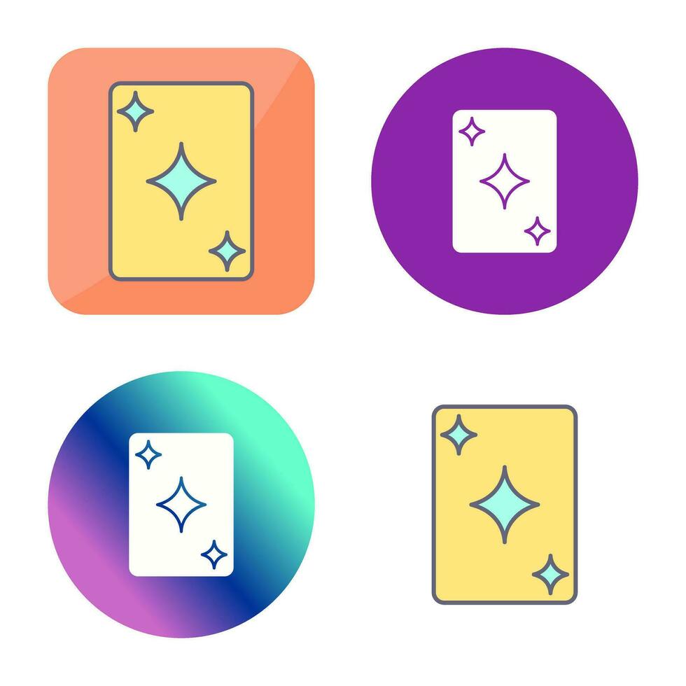 Unique Card Vector Icon