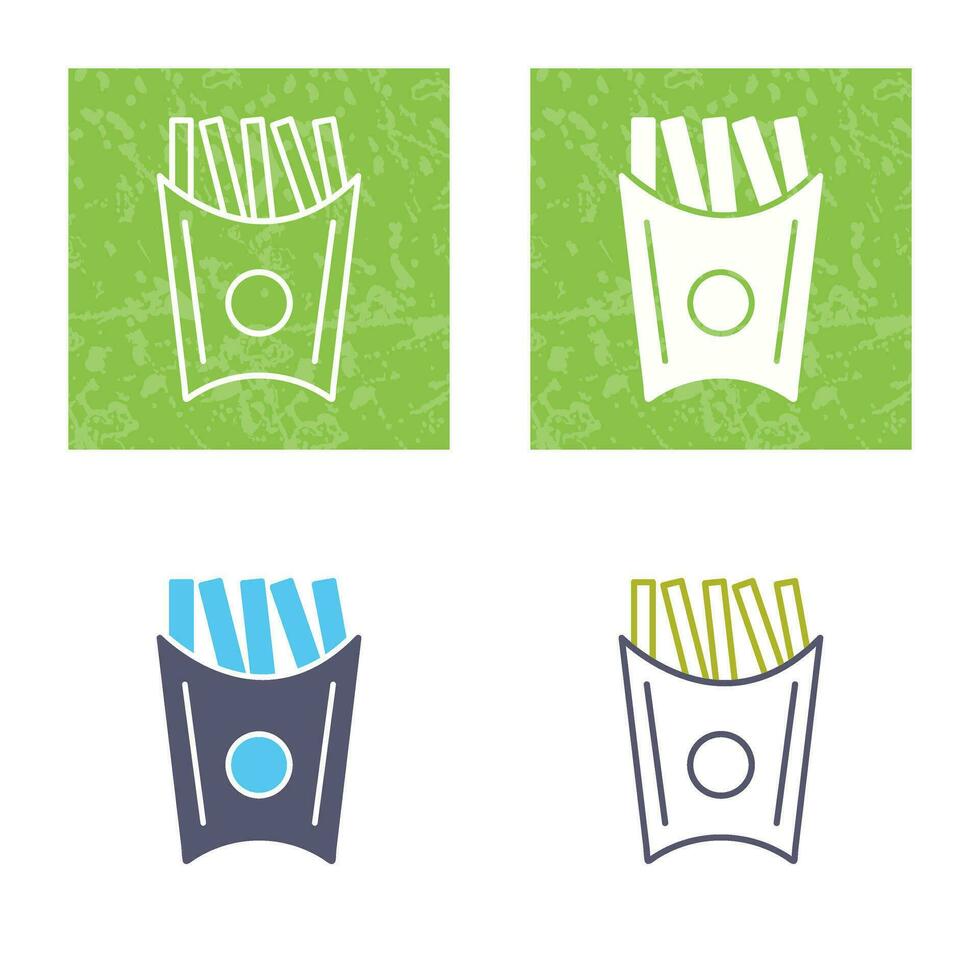 Unique French Fries Vector Icon