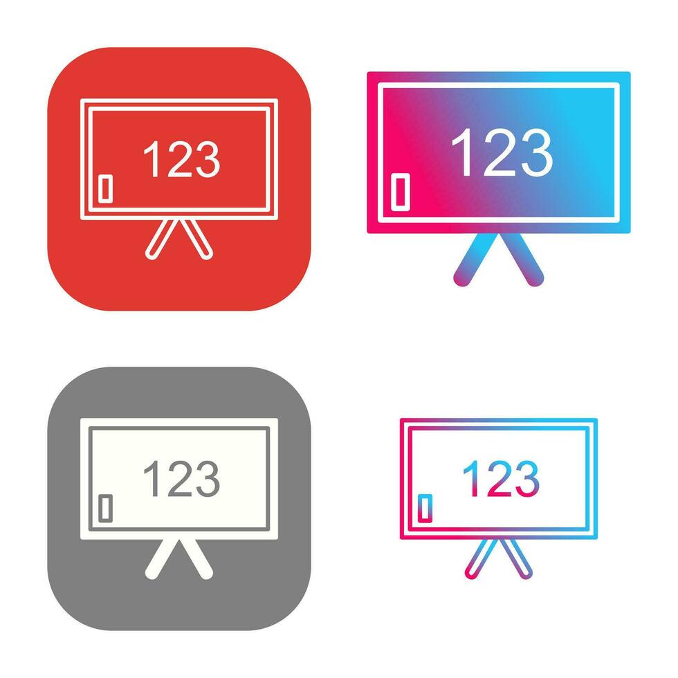 Unique Classroom Board Vector Icon