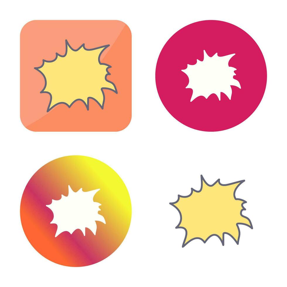Unique Explosion Vector Icon