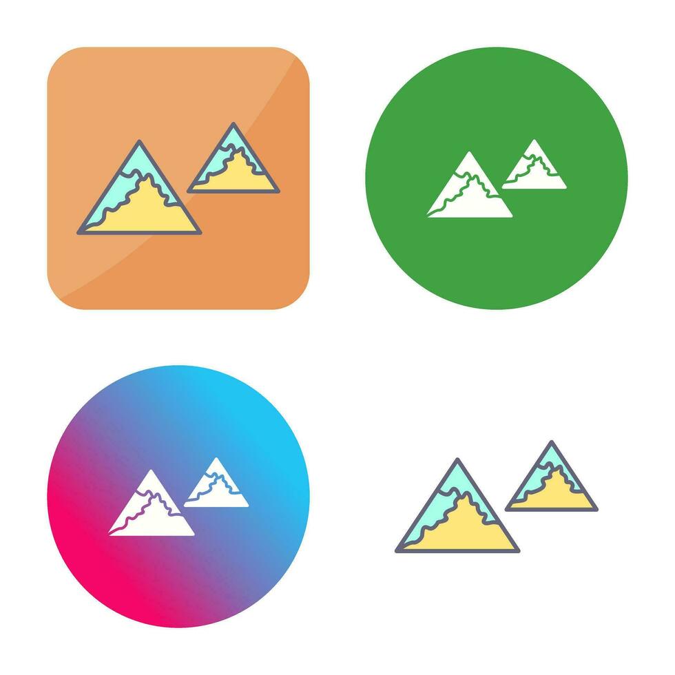 Unique Mountains Vector Icon