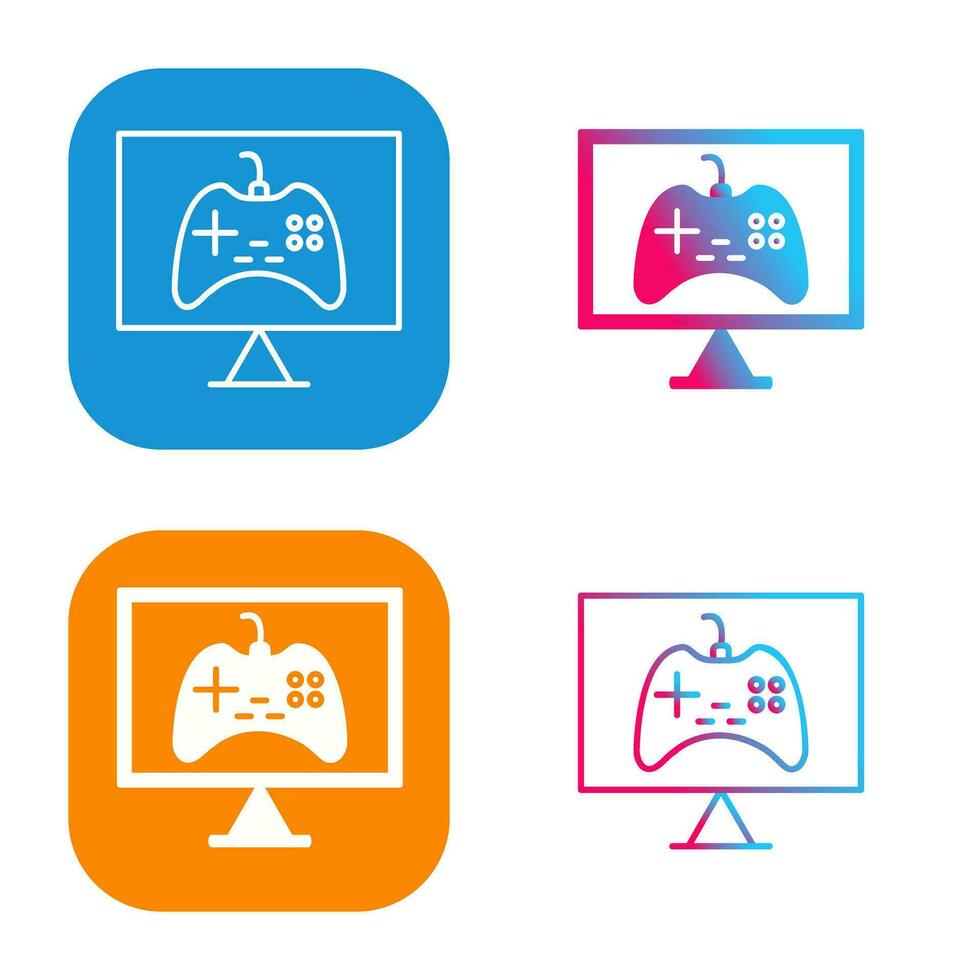 Unique Online Games Vector Icon