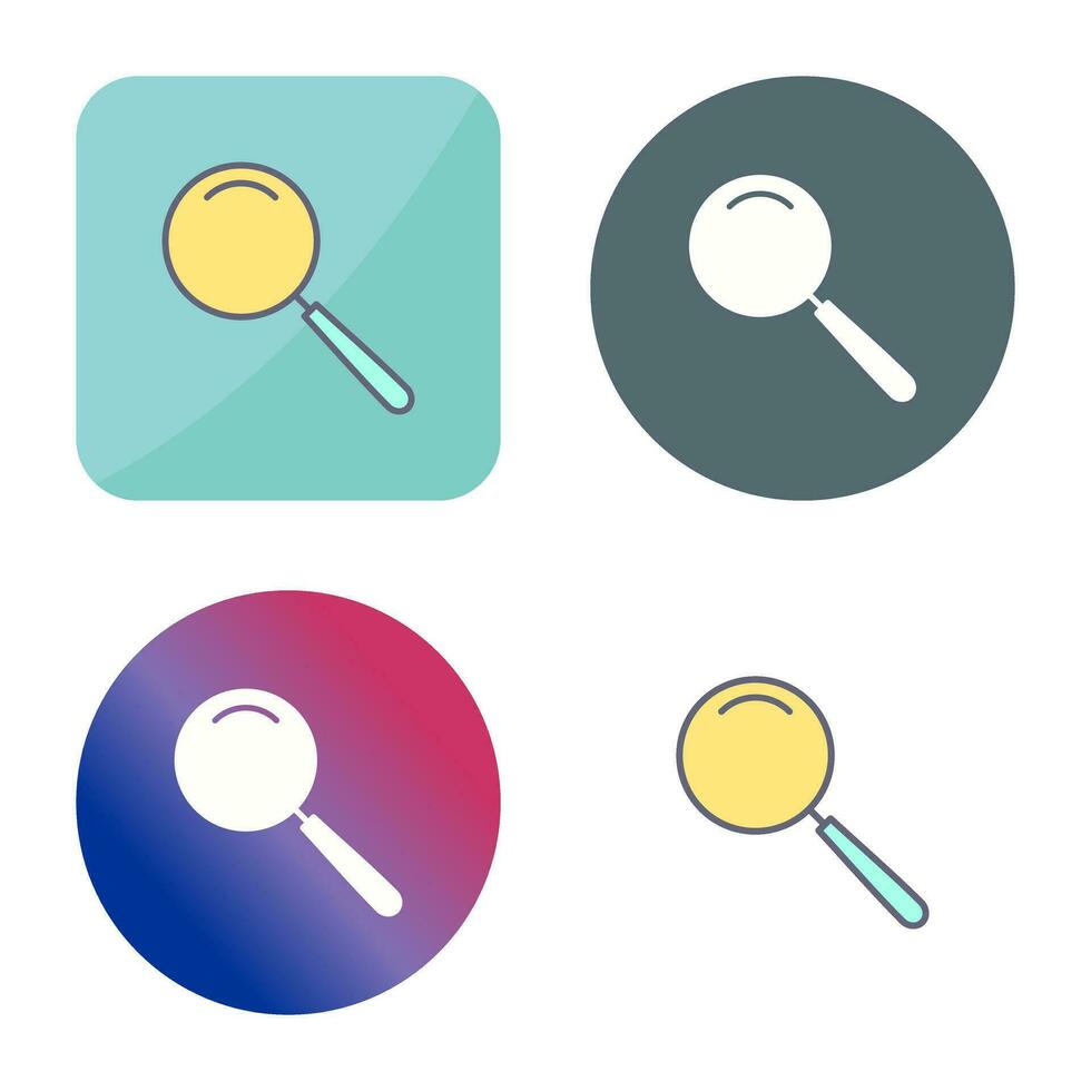 Unique Magnifier Vector Icon