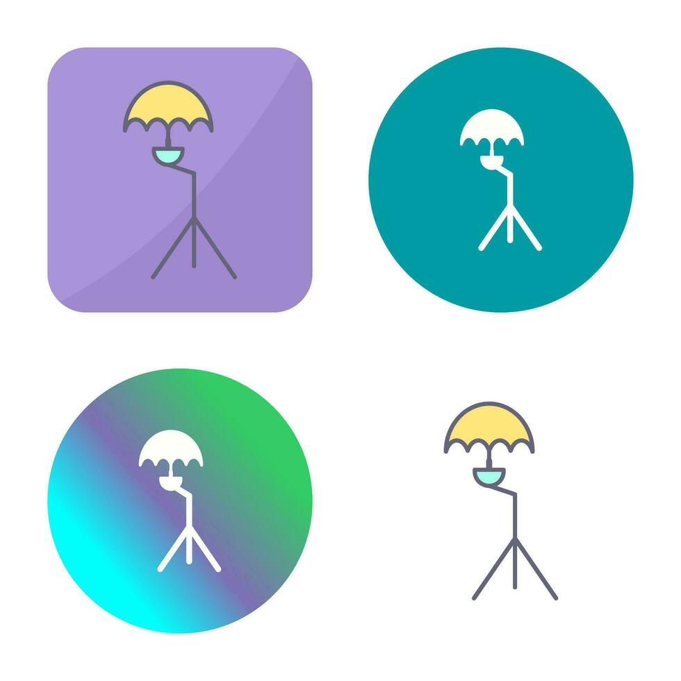 Unique Umbrella Stand Vector Icon