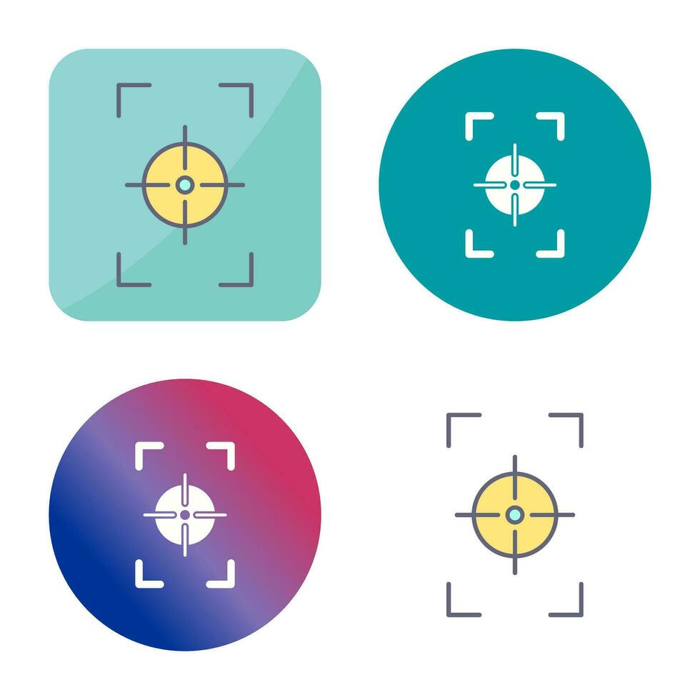 Unique Focus Vertical Vector Icon