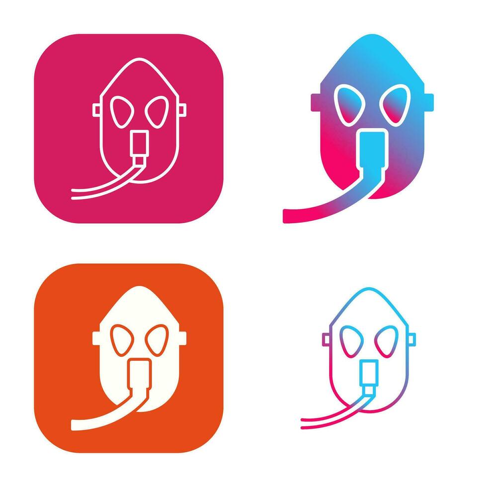 Unique Oxygen Mask Vector Icon