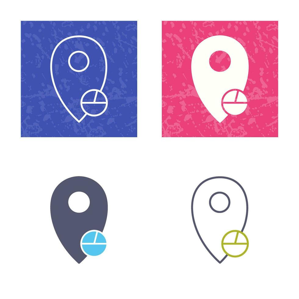 Location Statistics Vector Icon