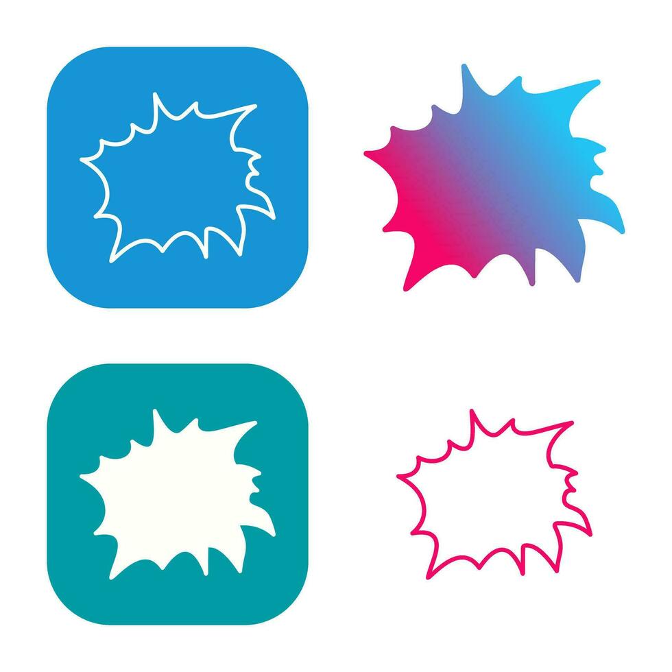 Unique Explosion Vector Icon