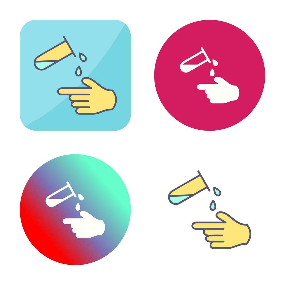 Corrosive Hazard Vector Icon