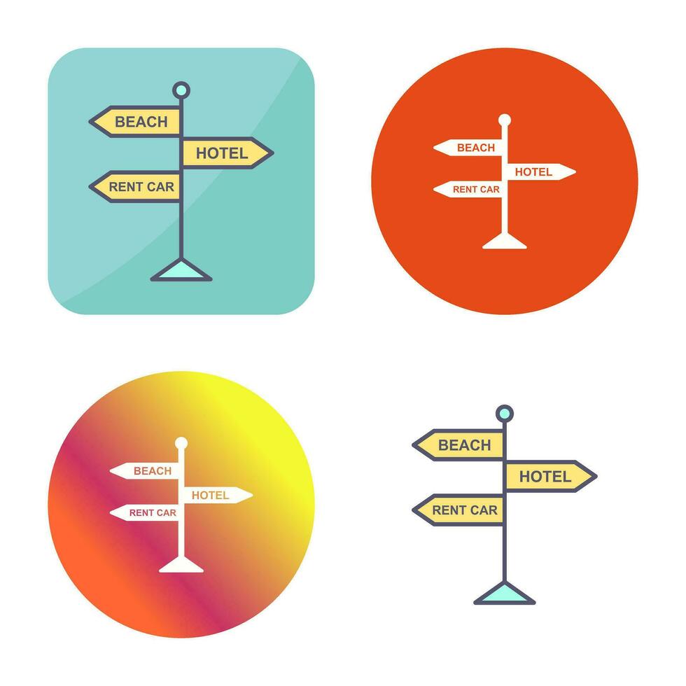 icono de vector de letrero