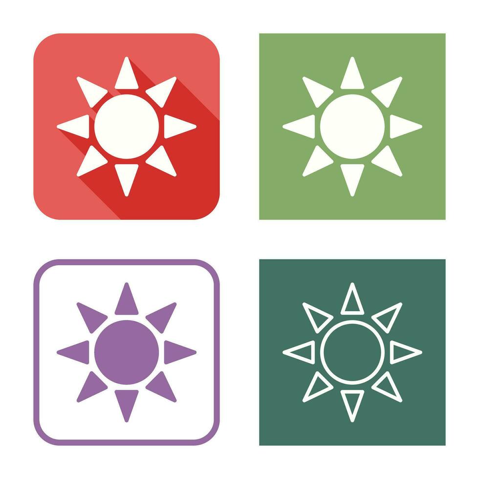 UV Radiation Vector Icon