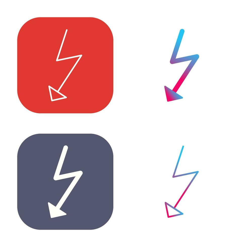 Unique Flash Vector Icon