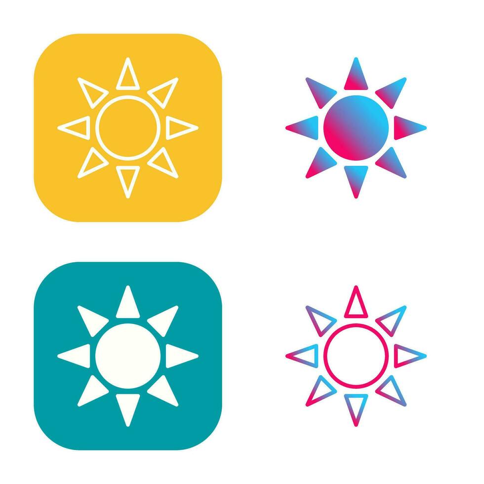 UV Radiation Vector Icon