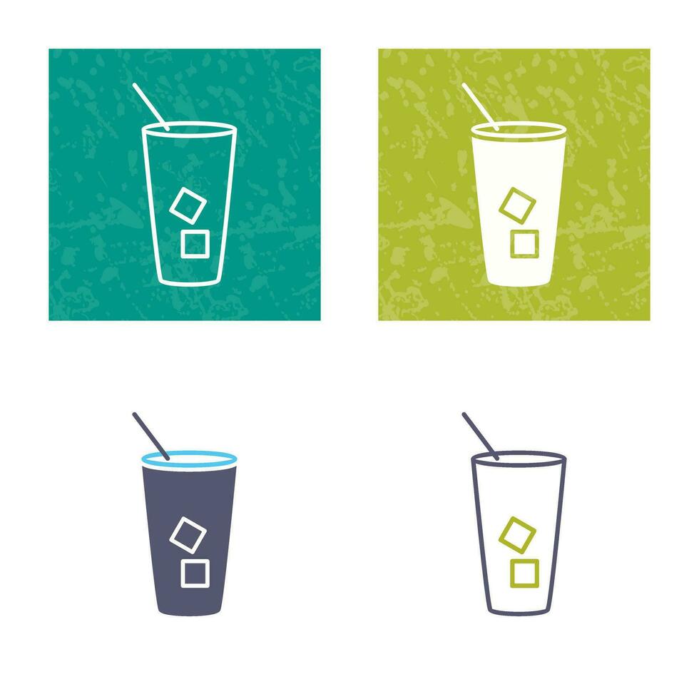 Iced Coffee Vector Icon