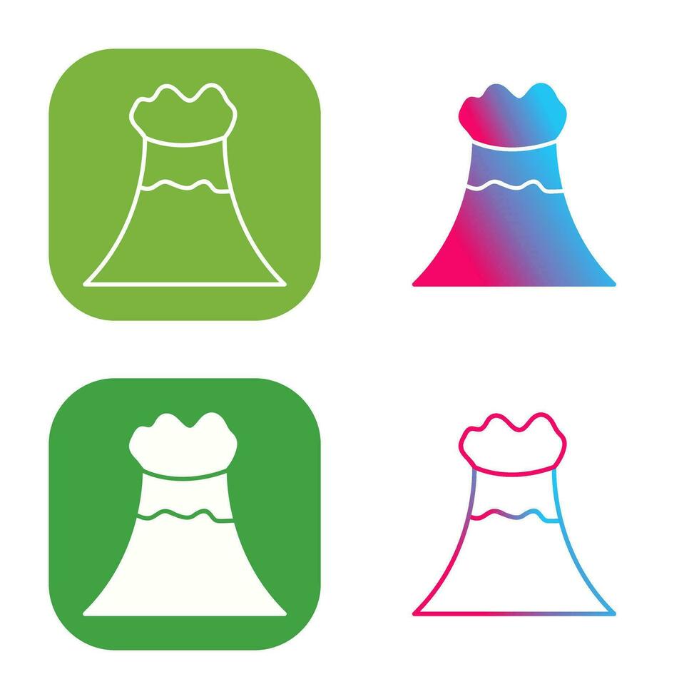 Volcano Vector Icon