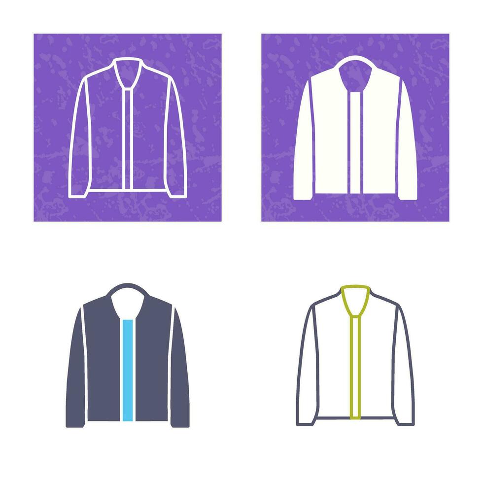 icono de vector de chaqueta