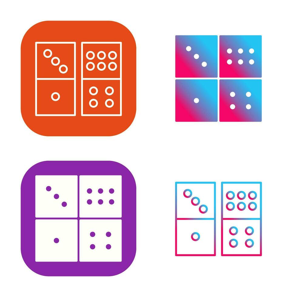 Domino Game Vector Icon