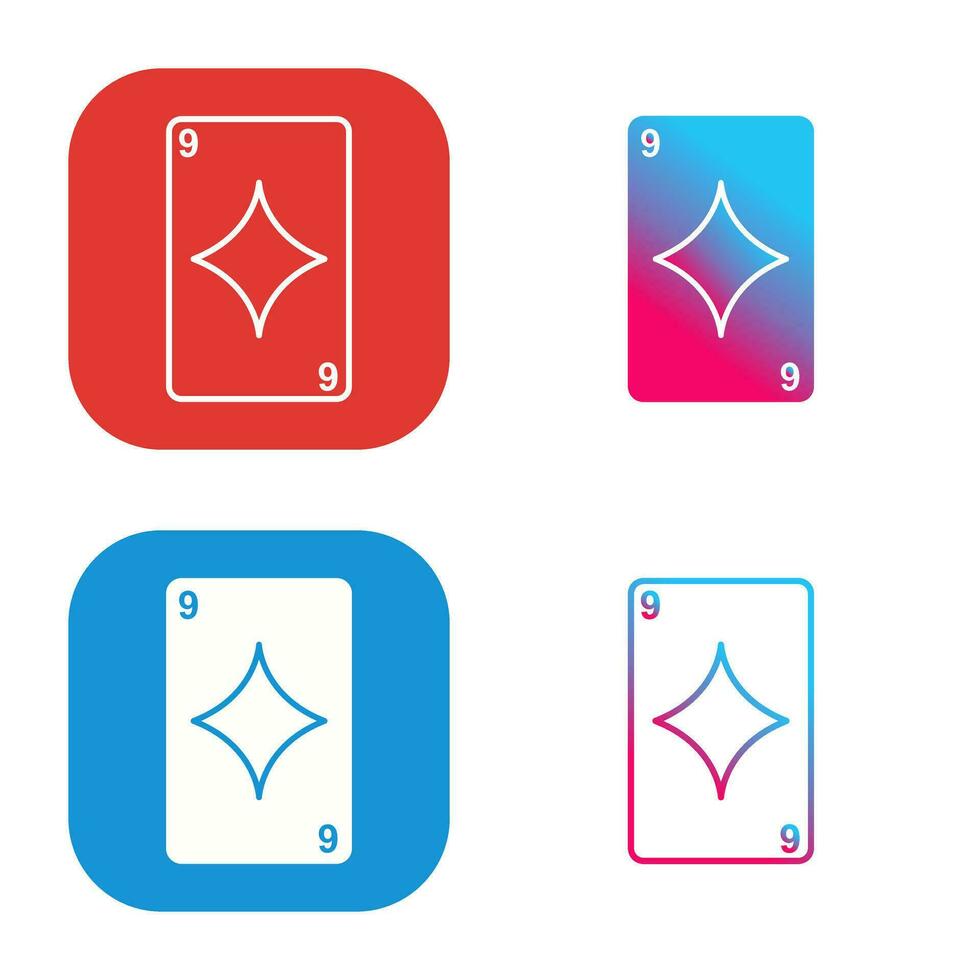 Diamonds Card Vector Icon