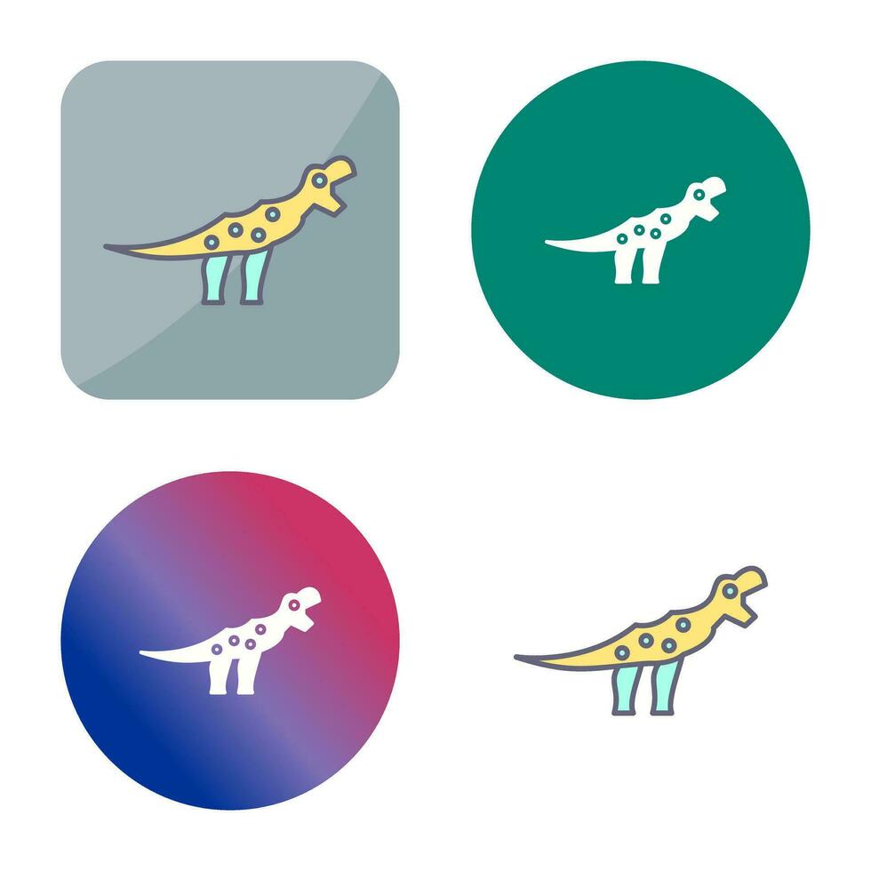 icono de vector de dinosaurio