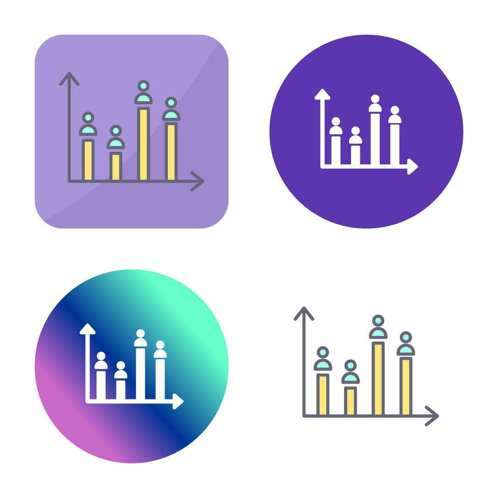 icono de vector de gráfico de candidato