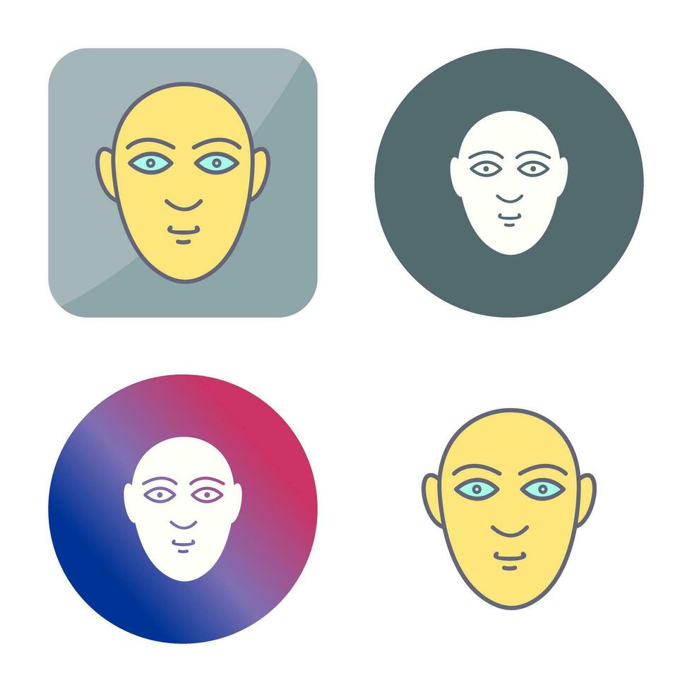 icono de vector de rostro humano