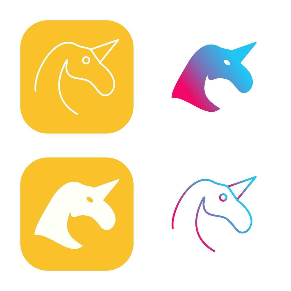 Unicorn Vector Icon