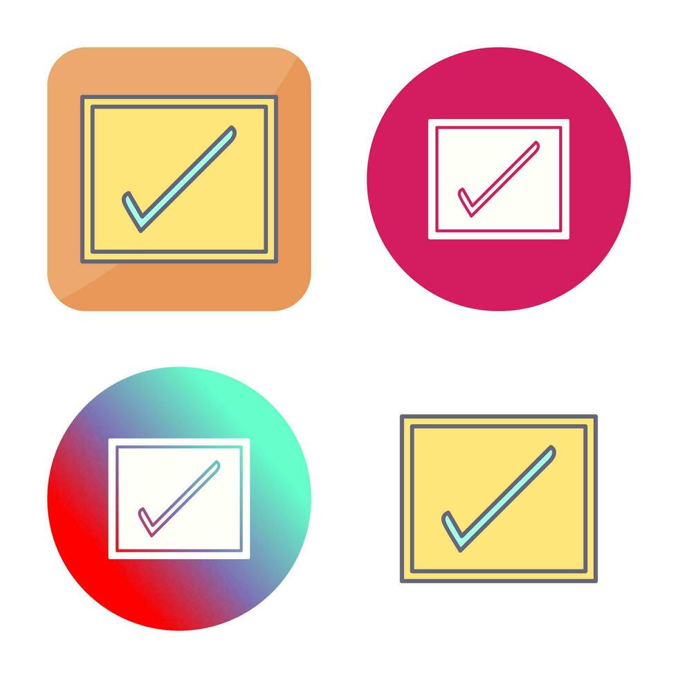 Checkbox Vector Icon