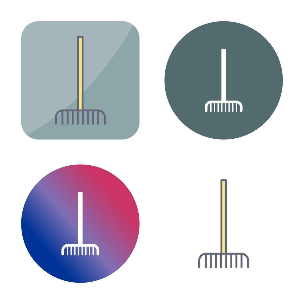 Fork picking Leaves Vector Icon