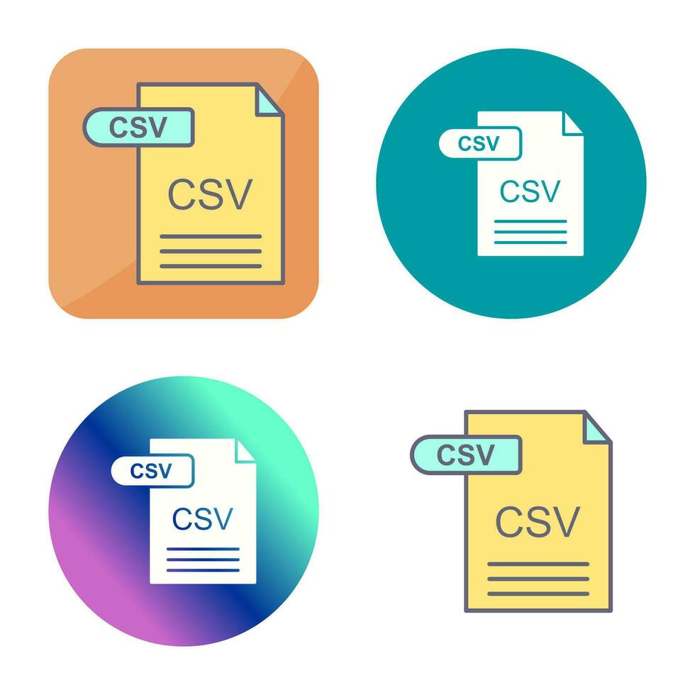 CSV Vector Icon