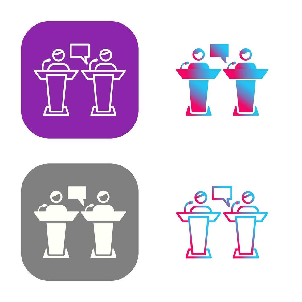 Debate Vector Icon