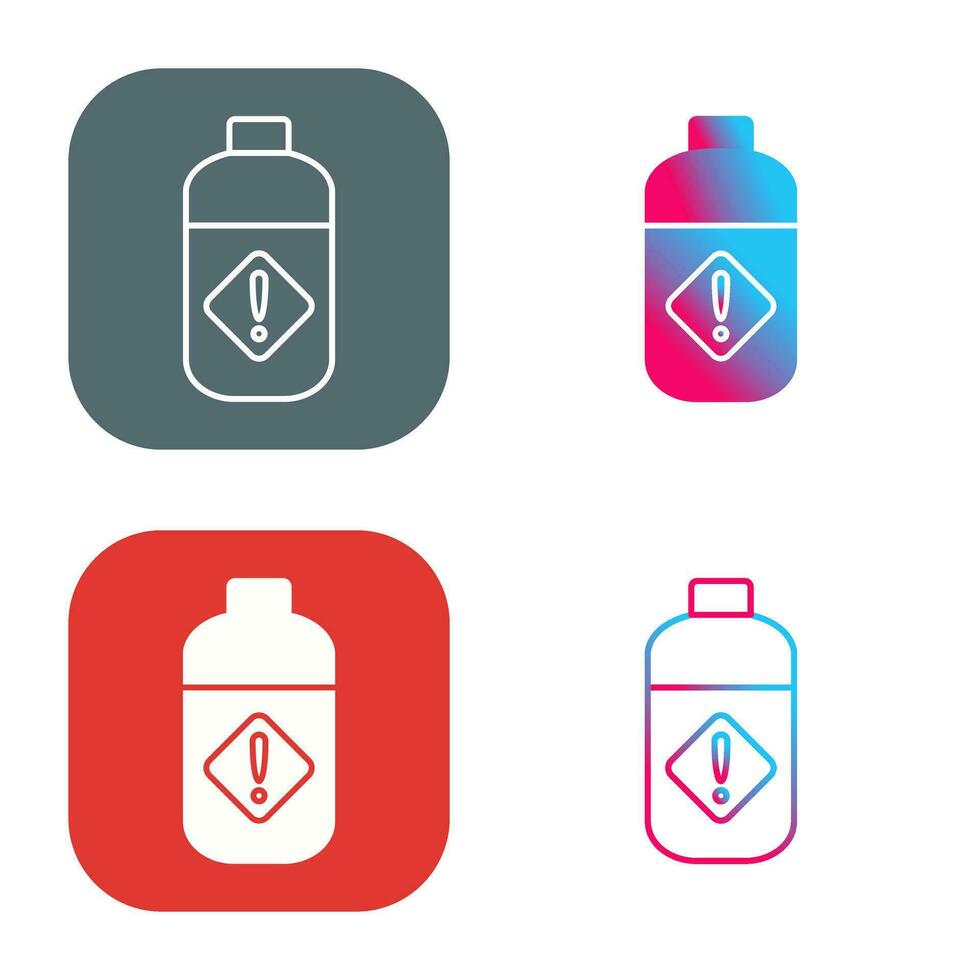 Pesticide Bottle Vector Icon