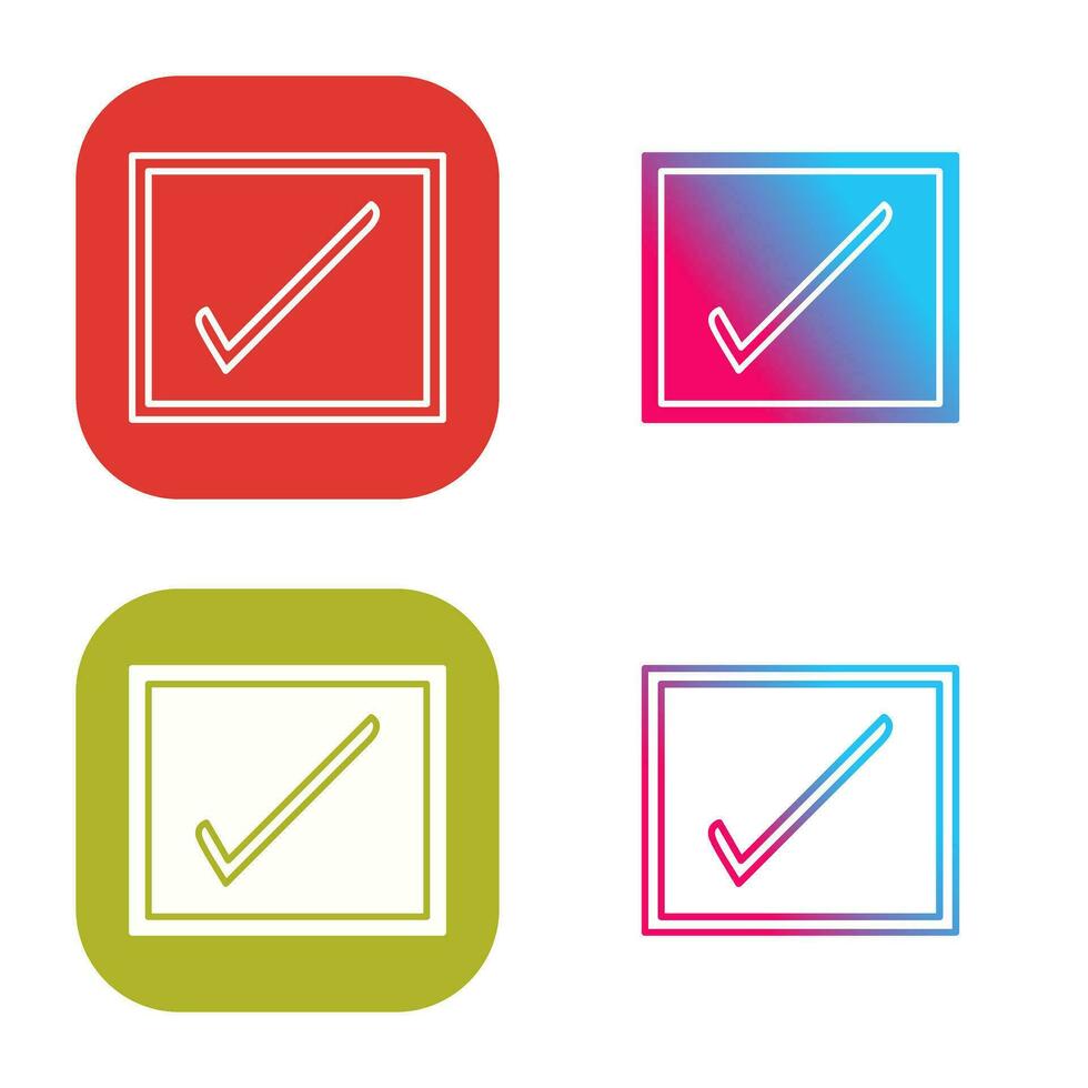 Checkbox Vector Icon