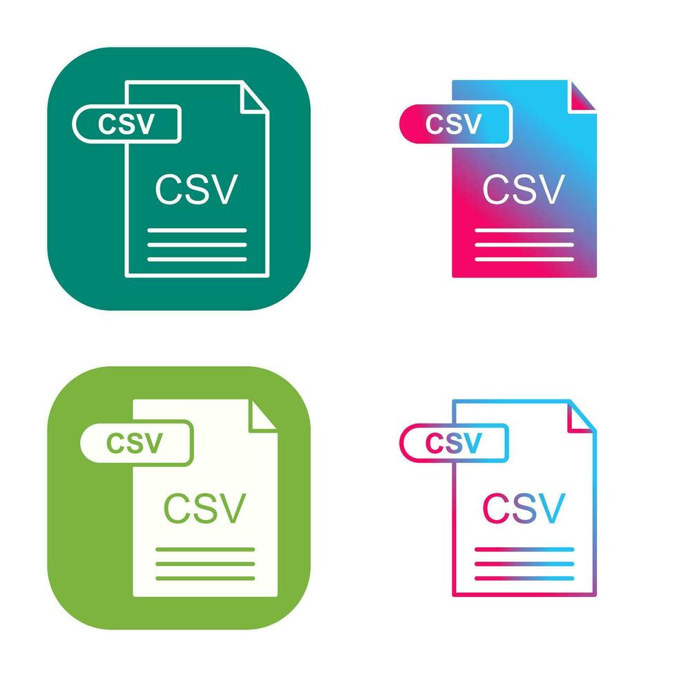 CSV Vector Icon