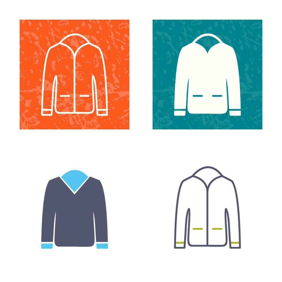 icono de vector de chaqueta de hombre