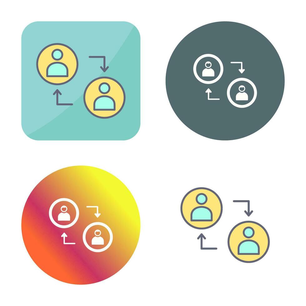 Connected Profiles Vector Icon