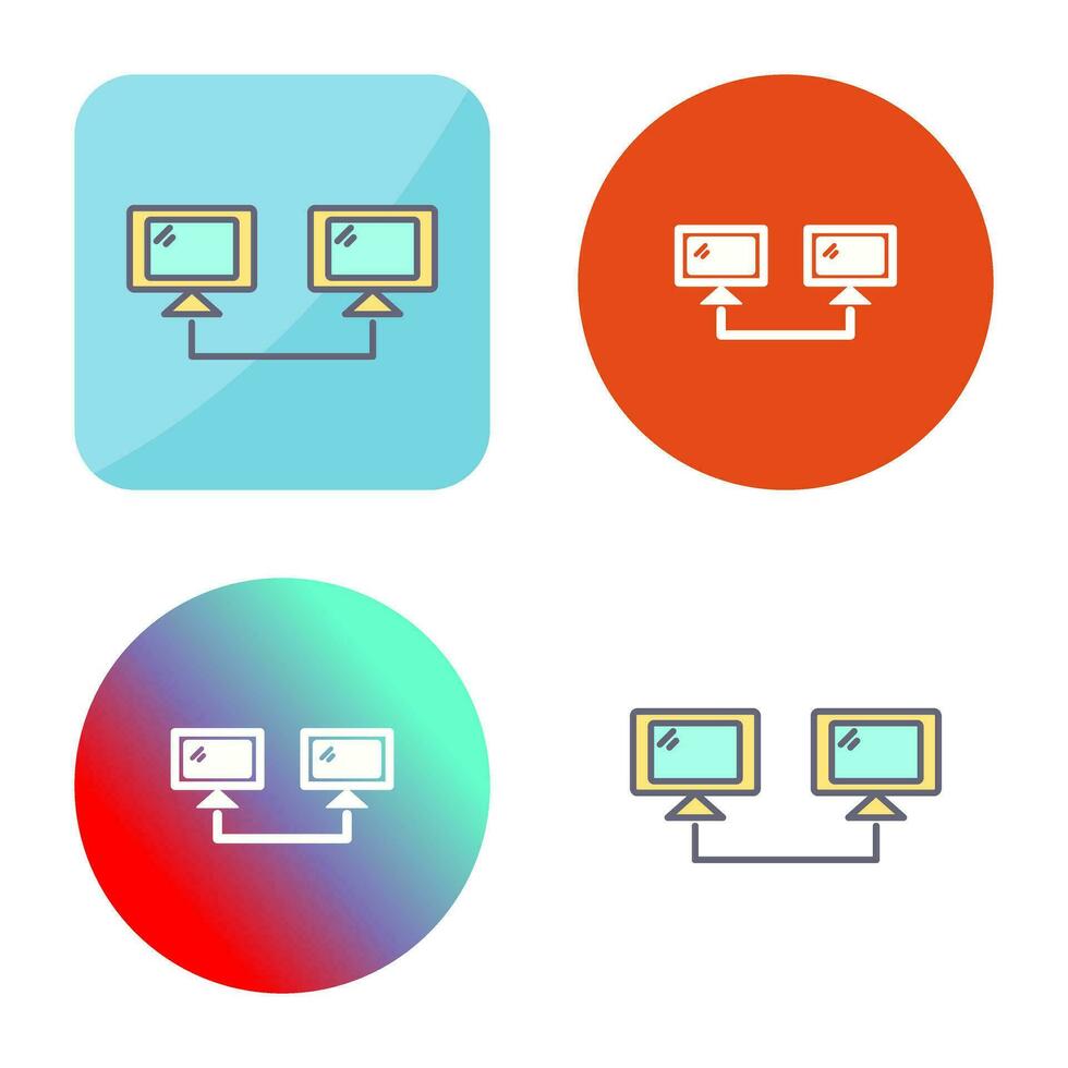 Connected Systems Vector Icon