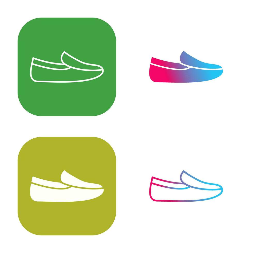 Men's Loafers Vector Icon