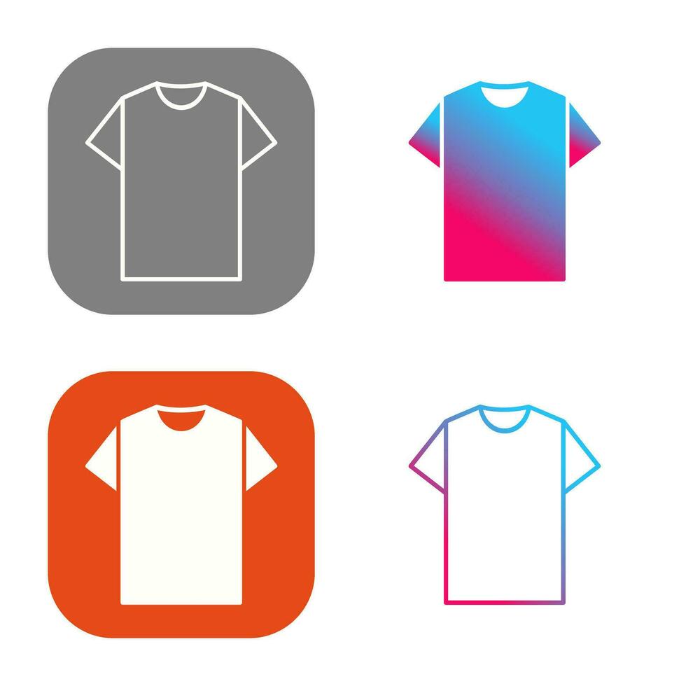 Plain T Shirt Vector Icon